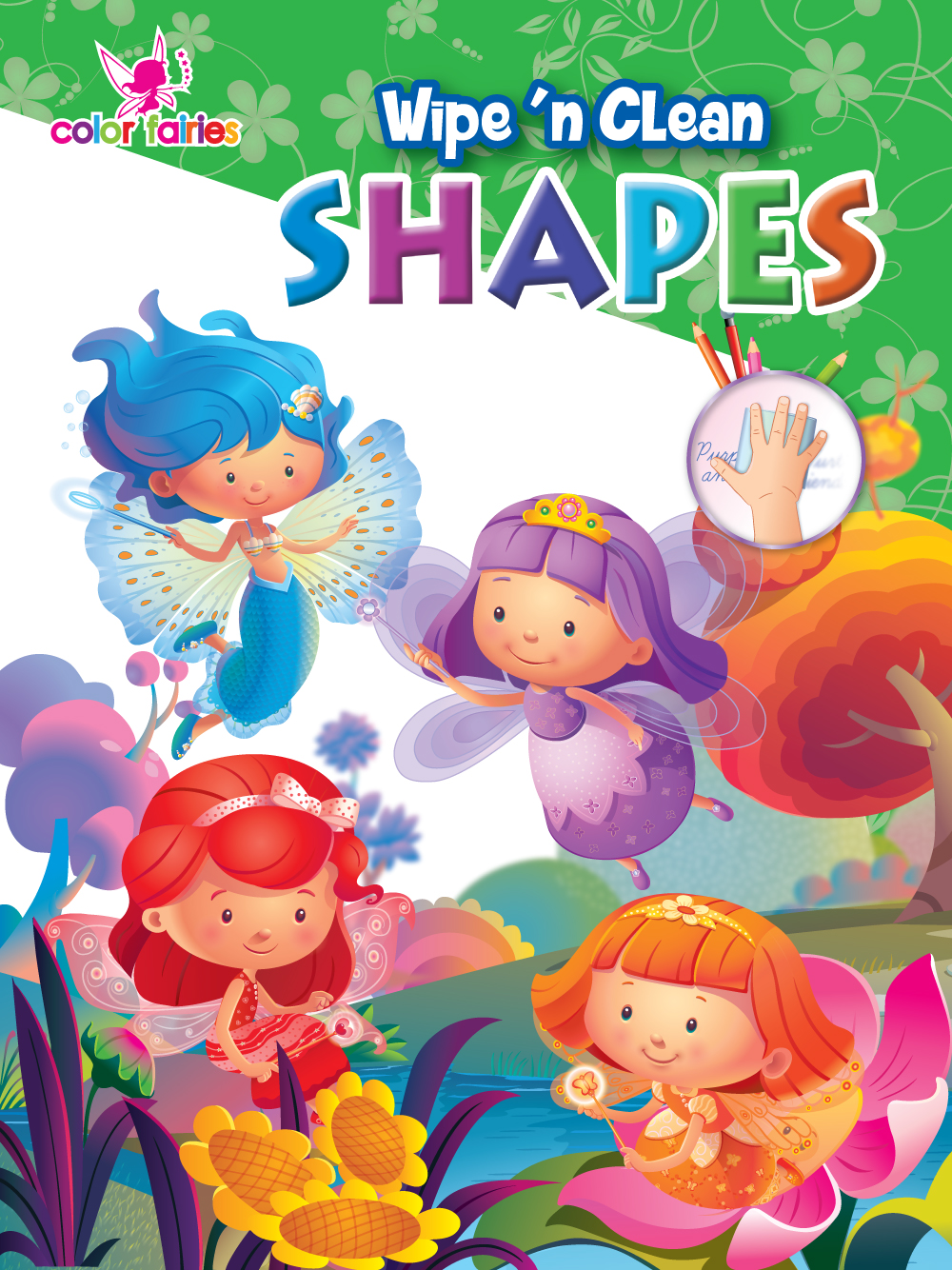Color Fairies - Wipe 'n Clean Book - Shapes