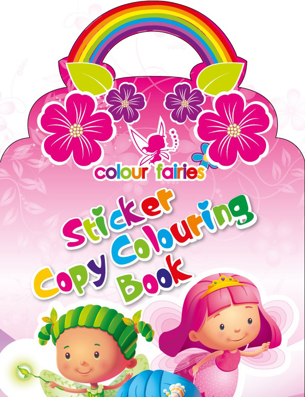 Sticker Copy Colouring Book
